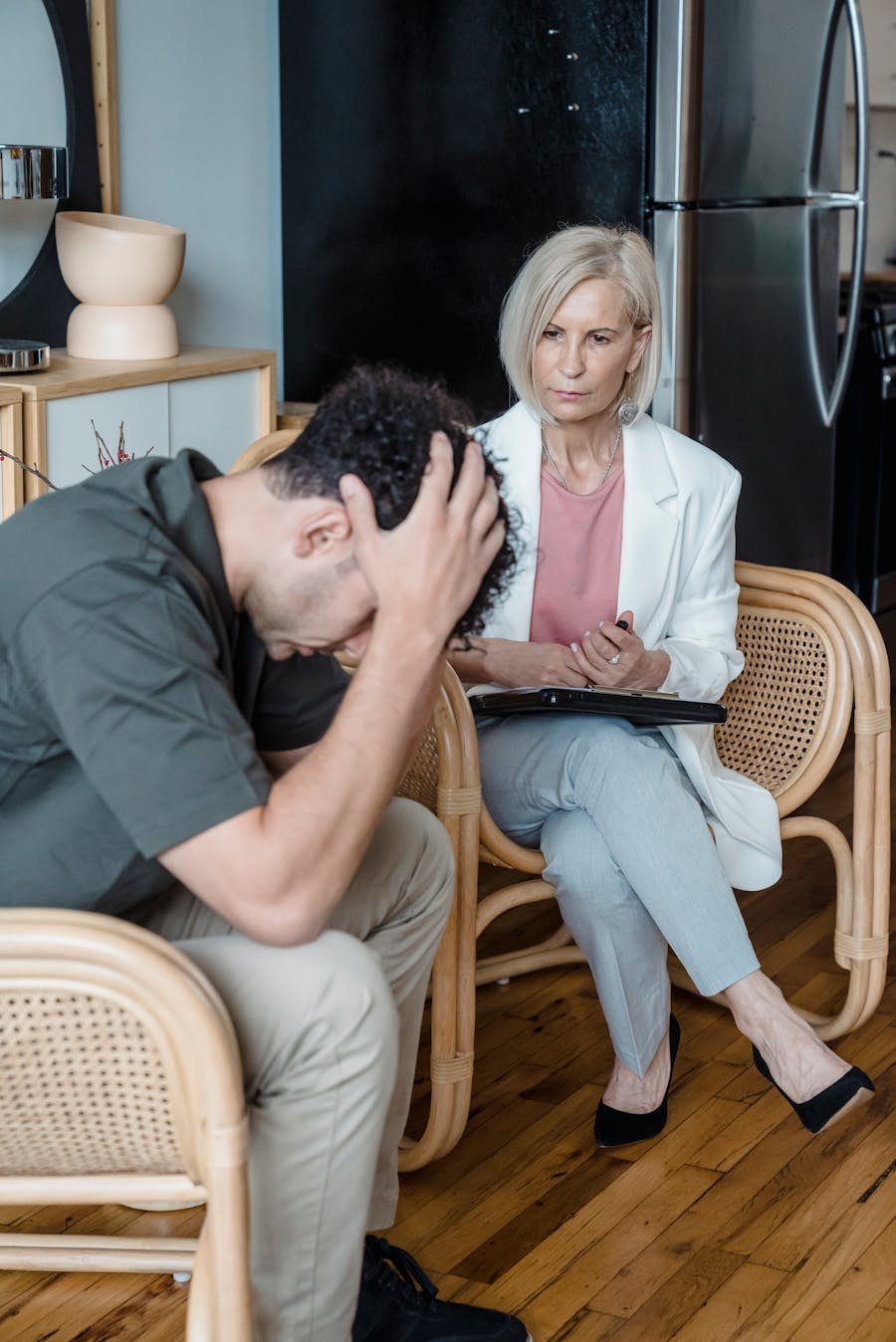 Man in grief therapy | The Peaceful Mind Counseling Center