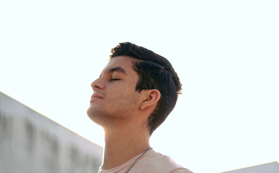 Man doing breathing exercises | The Peaceful Mind Counseling Center
