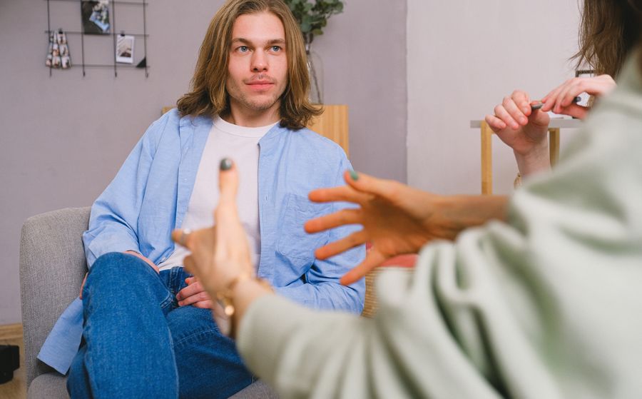 Man in therapy | The Peaceful Mind Counseling Center