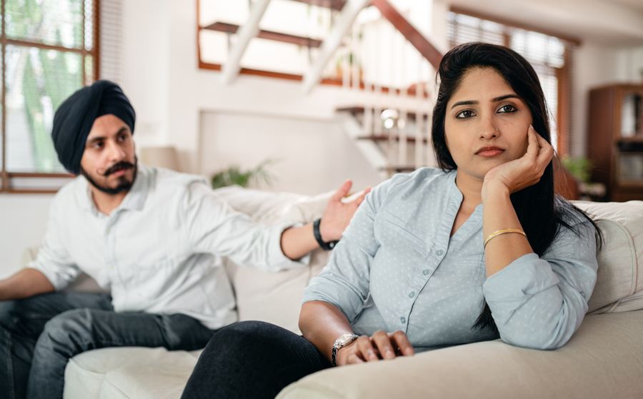 Woman stonewalling husband | The Peaceful Mind Counseling Center