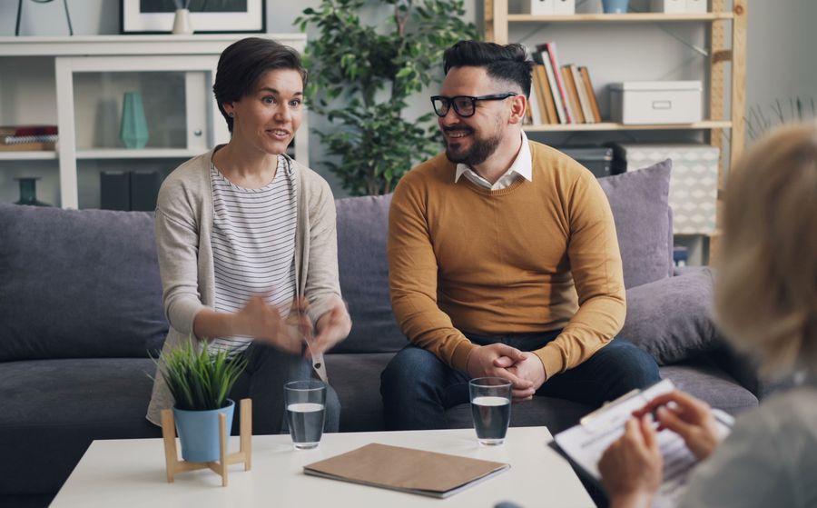 Couple working together in counseling | The Peaceful Mind Counseling Center